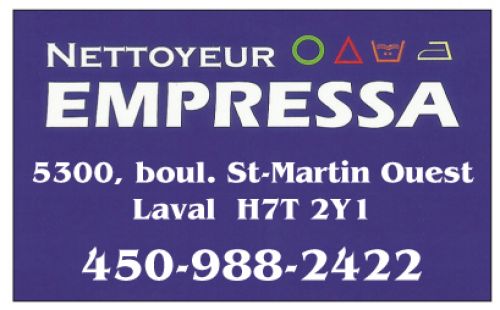 Nettoyeur Empressa à Laval